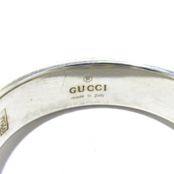 Auth GUCCI Interlocking G Silver Ring - Picture 2 of 7